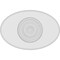 Ekena Millwork Standard Dalton Bullseye Rosette With Rounded Edge, 8"W x 5 1/4"H x 1"P ROSP080X053X100DAL04 - alternate 2